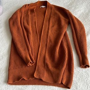 BP burnt orange cardigan